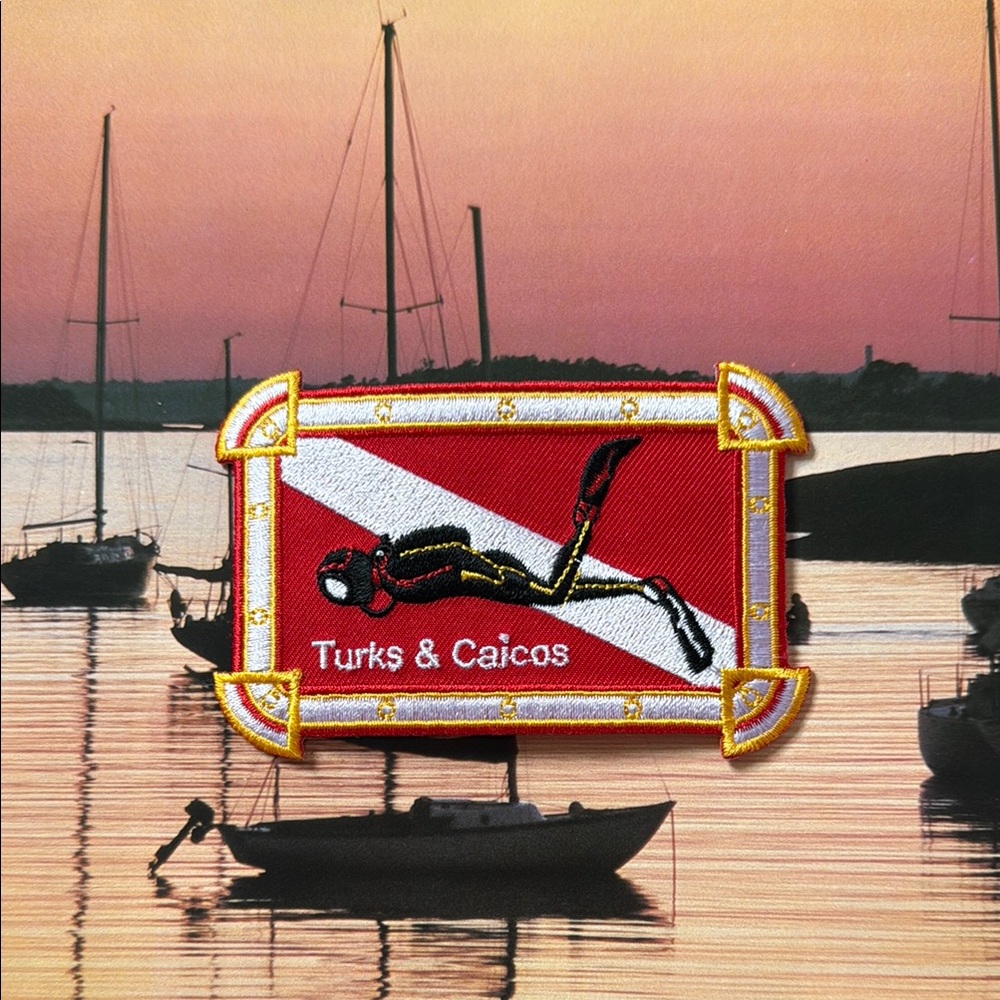 Vintage Turks & Caicos Diver Patch